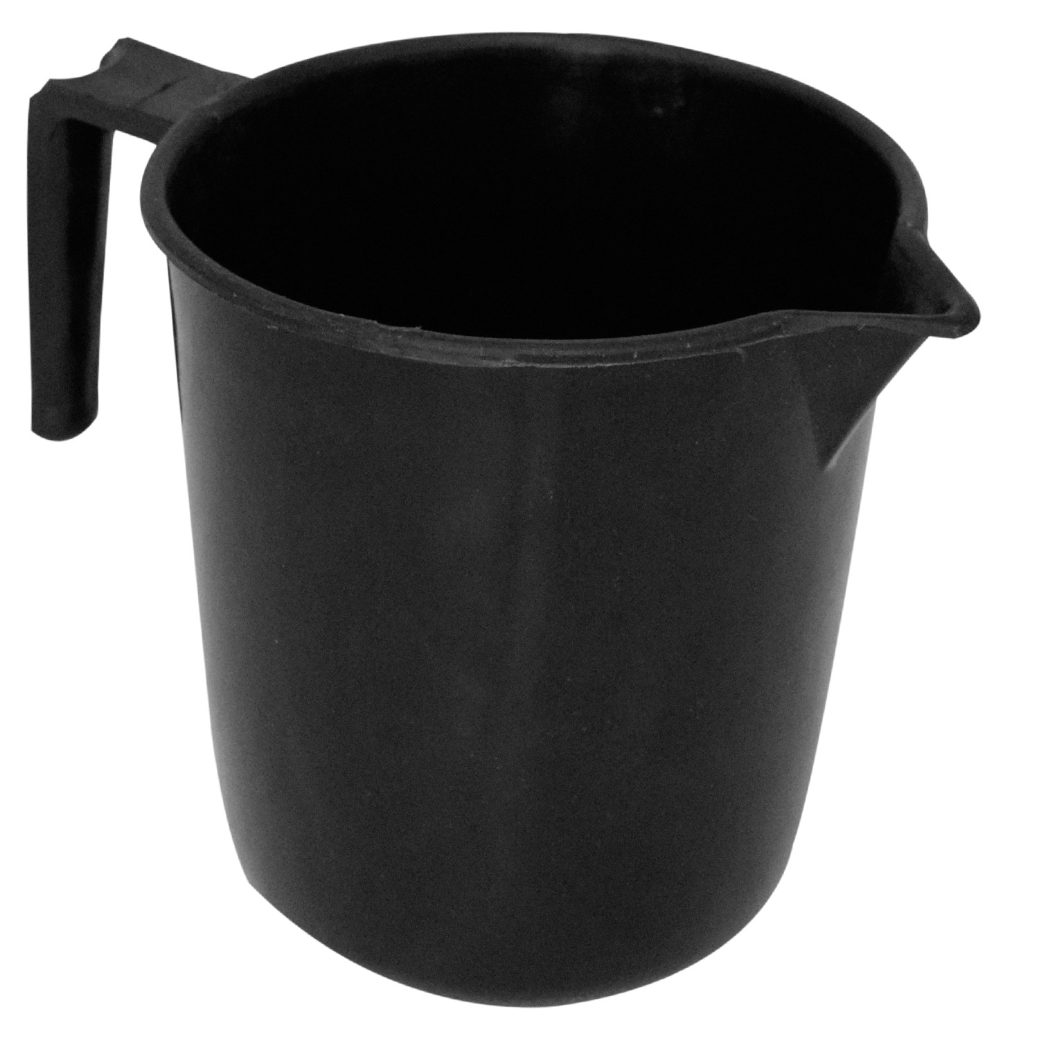 Kuber Industries 2 Pieces Unbreakable Virgin Plastic Multipurpose Bathroom Bucket & Mug Set (Black)