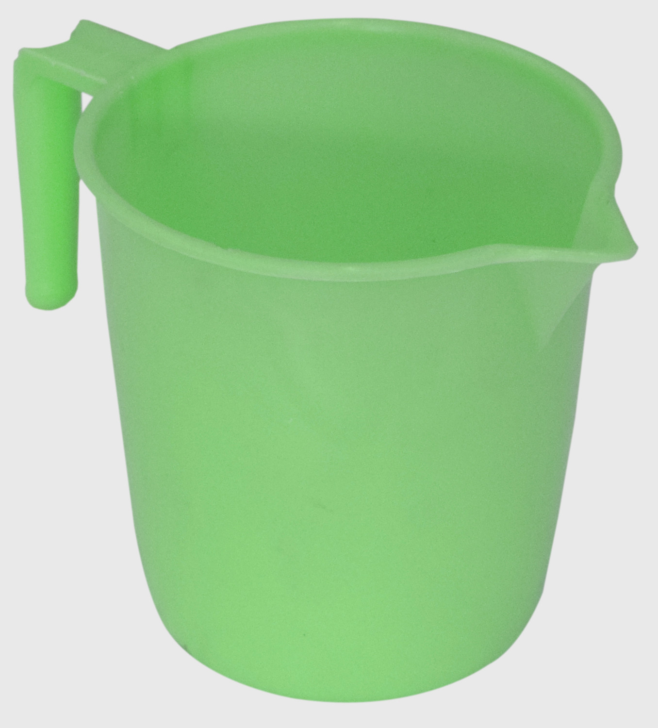 Kuber Industries 2 Pieces Unbreakable Virgin Plastic Multipurpose Bathroom Bucket & Mug Set (Green)