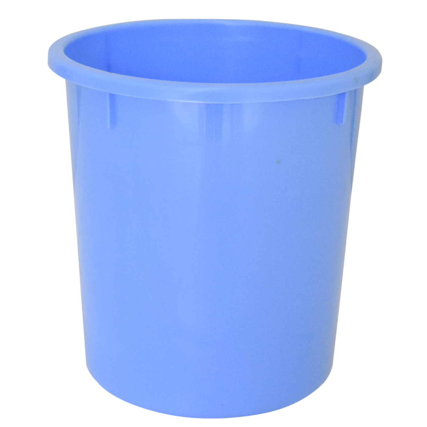 Kuber Industries 2 Pieces Unbreakable Virgin Plastic Multipurpose Bathroom Dustbin & Mug Set (Blue)