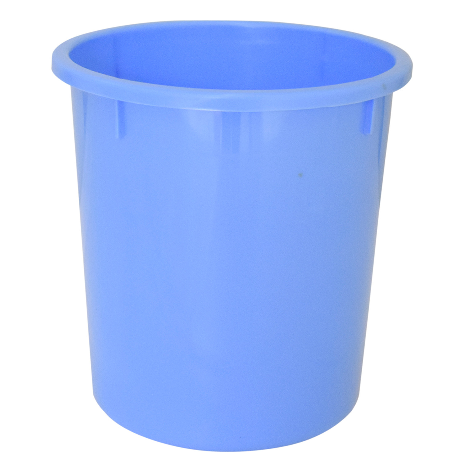 Kuber Industries 2 Pieces Unbreakable Virgin Plastic Multipurpose Bucket & Dustbin Set (Blue)