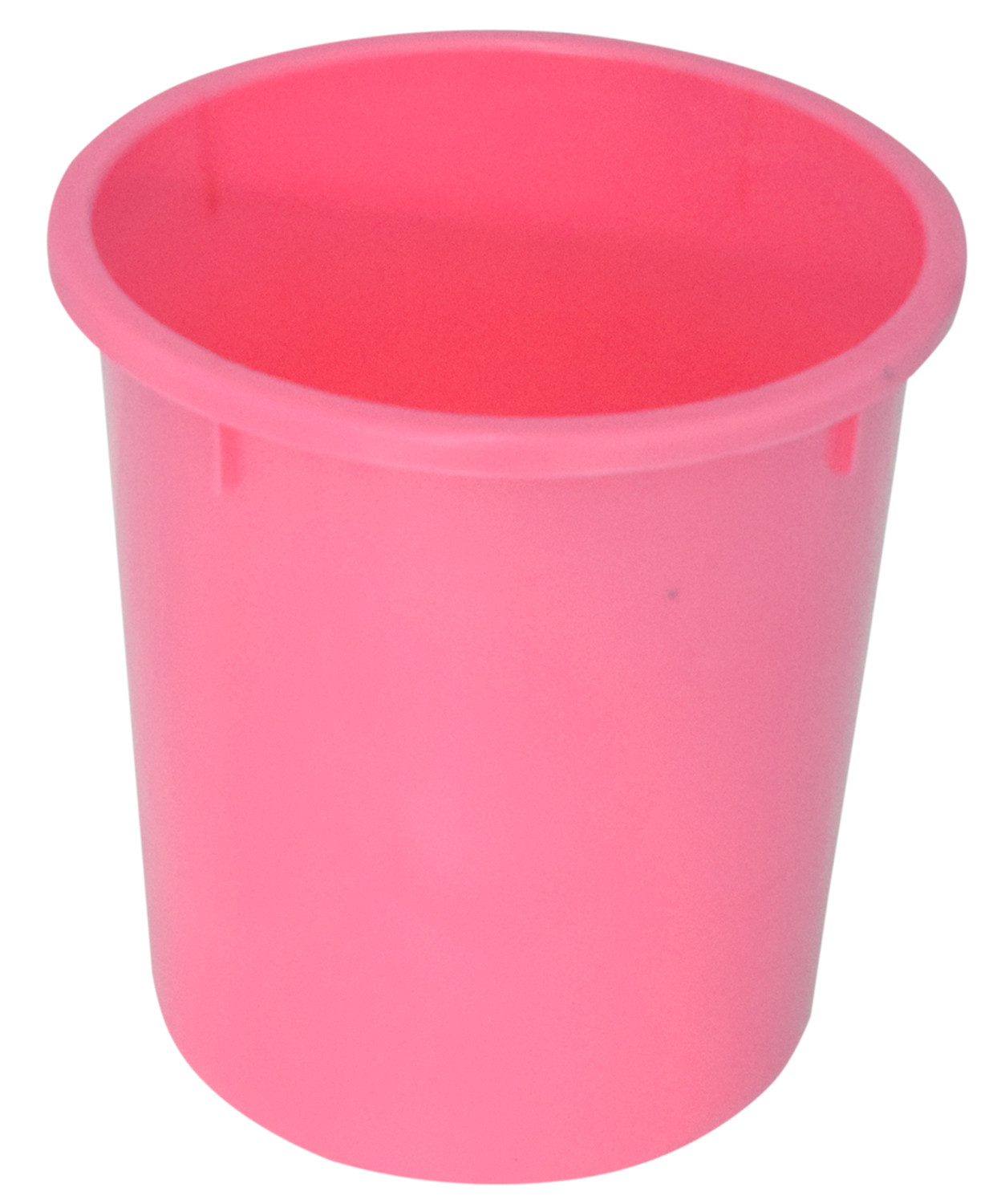 Kuber Industries 2 Pieces Unbreakable Virgin Plastic Multipurpose Bucket & Dustbin Set (Pink)