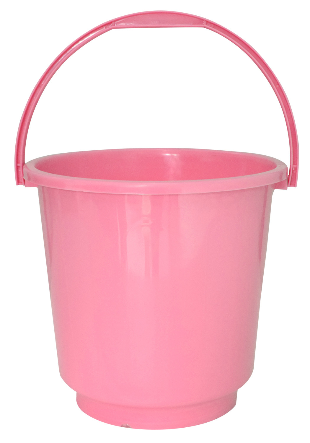 Kuber Industries 2 Pieces Unbreakable Virgin Plastic Multipurpose Bucket & Dustbin Set (Pink)