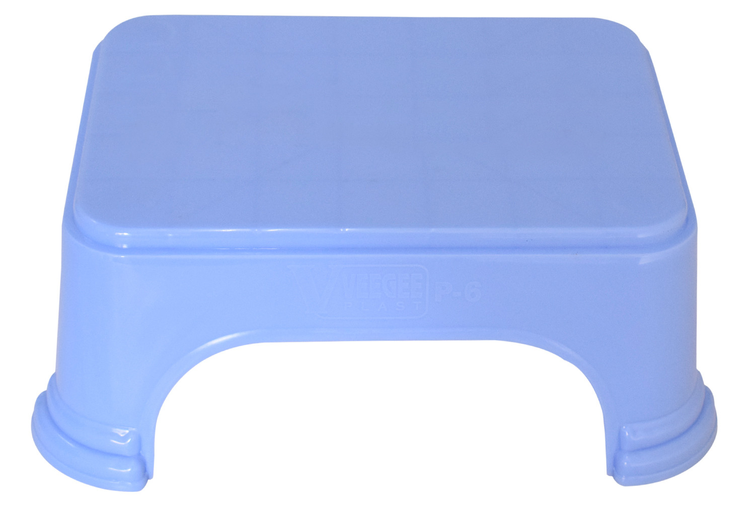 Kuber Industries 2 Pieces Unbreakable Virgin Plastic Multipurpose Bucket & Stool Set (Blue)