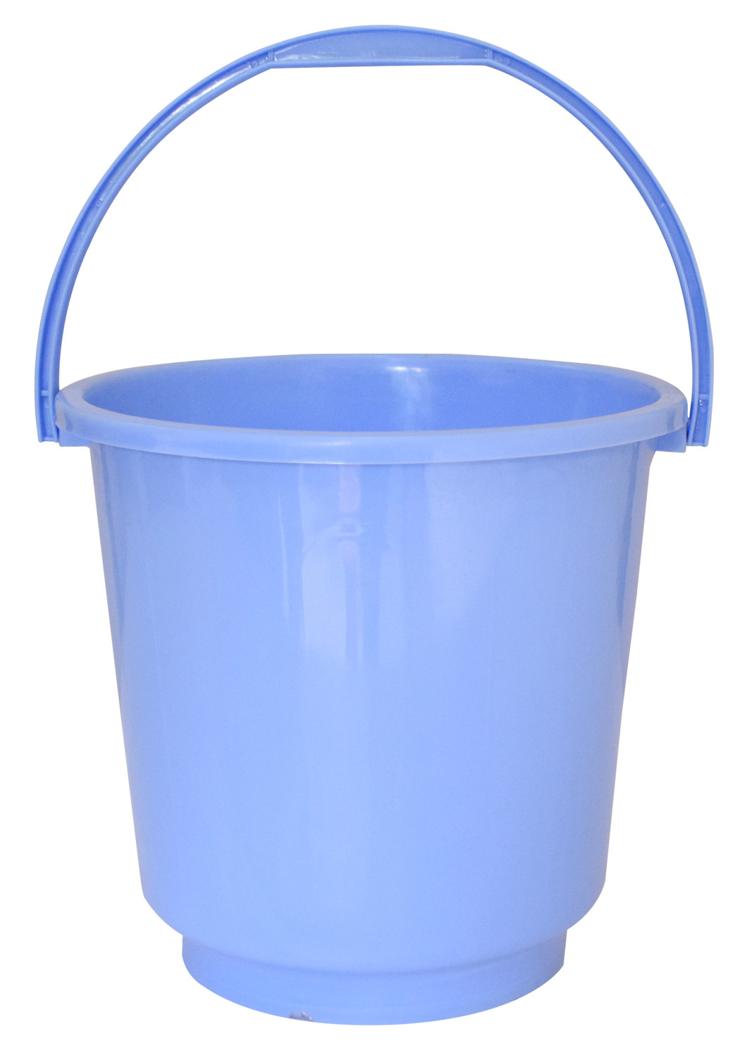 Kuber Industries 2 Pieces Unbreakable Virgin Plastic Multipurpose Bucket & Stool Set (Blue)