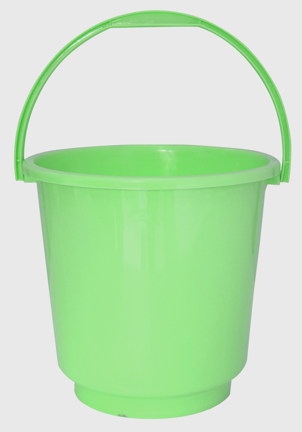 Kuber Industries 2 Pieces Unbreakable Virgin Plastic Multipurpose Bucket & Stool Set (Green)