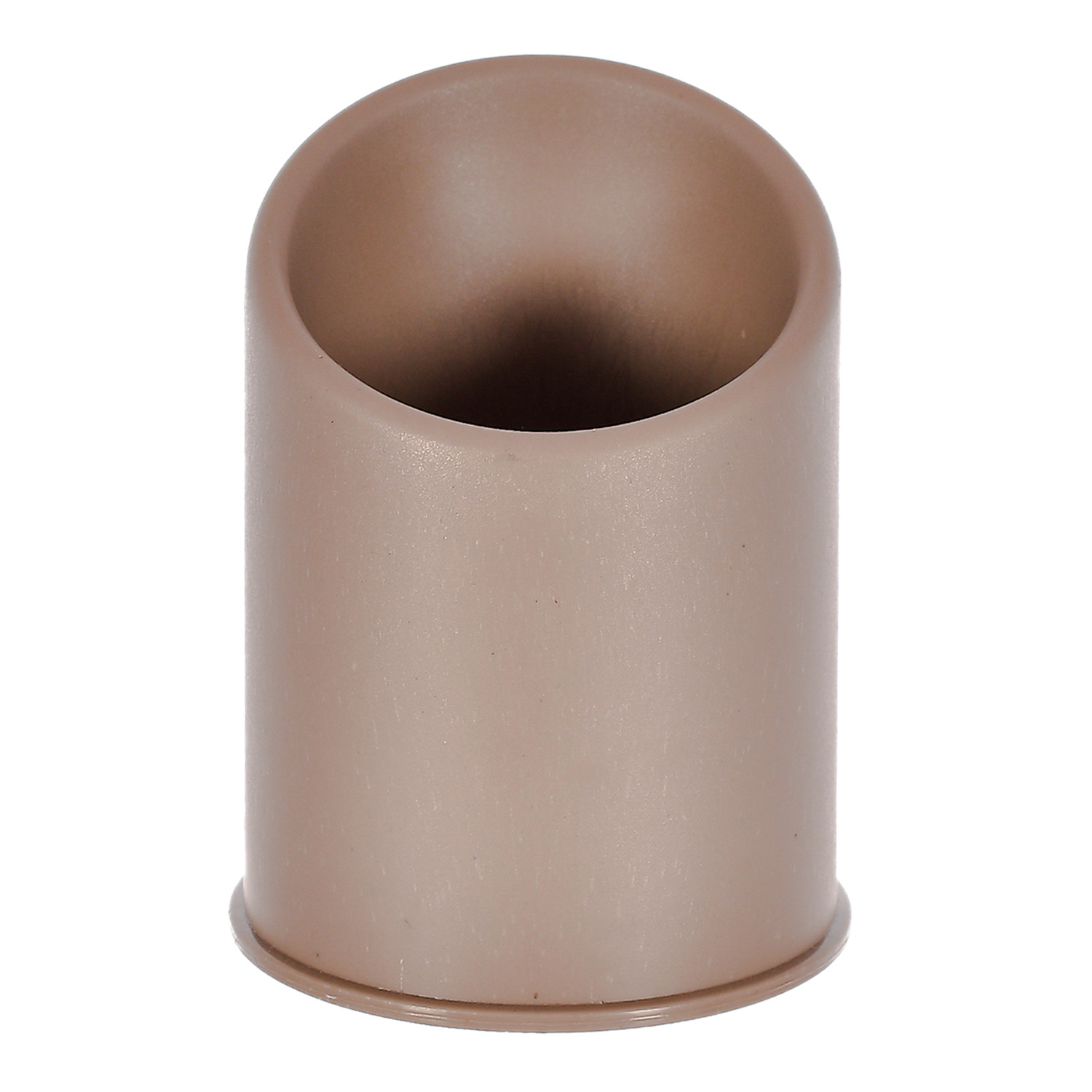 Kuber Industries 2 Section Multipurpose Plastic Stand, Holder, Organizer For Stationary, Cutlery, Cosmetics (Brown)-46KM0407