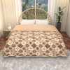 220 GSM Reversible AC Comforter for Double Bed | All Weather Warm & Soft Microfiber Quilt | Beautifully Crafted Razai, Duvet & Kambal for Home | Rangoli -Brown