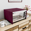 23 Ltr Dustproof Full Microwave Cover with Zip | Convection OTG Oven &amp; Accessories Kitchen Decor | Flower Print - Light Maroon
