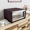 23 Ltr Dustproof Full Microwave Cover with Zip | Convection OTG Oven &amp; Accessories Kitchen Decor | Flower Print - Brown