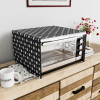 23 Ltr Dustproof Full Microwave Cover with Zip | Convection OTG Oven &amp; Accessories Kitchen Decor | Polka Dots - White &amp; Dark Grey