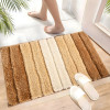24x16 Inches Rectangle Anti Skid & Super Soft Door Mats for Home | Rainy Season Mats for Floor & Footmats for Bedroom, Kitchen & Balcony | Stripes - Cream & Brown