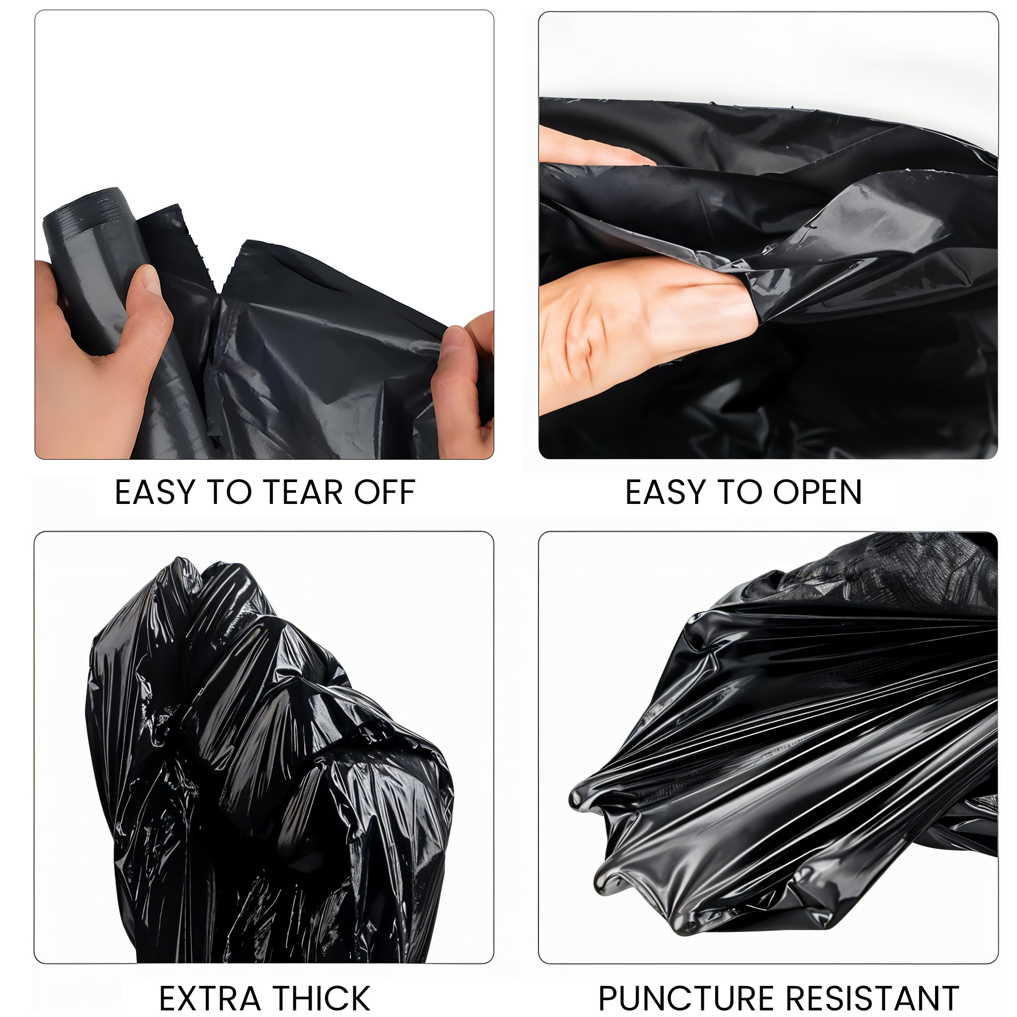 Kuber Industries 24x32 Inches Premium Garbage Bags for Dustbin  Dustbin BagTrash Bag For Dry  Wet waste  Odour Free Black Dustbin Bag for Home Office Hotels Hospitals