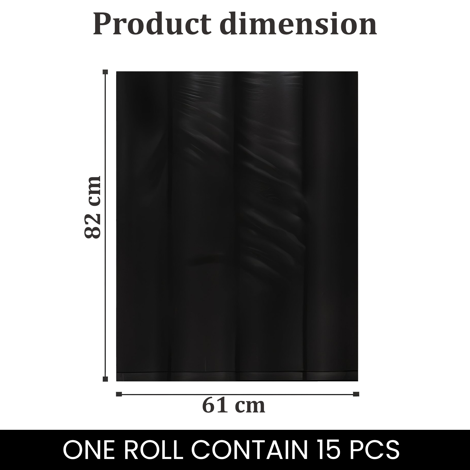 Kuber Industries 24x32 Inches Premium Garbage Bags for Dustbin  Dustbin BagTrash Bag For Dry  Wet waste  Odour Free Black Dustbin Bag for Home Office Hotels Hospitals