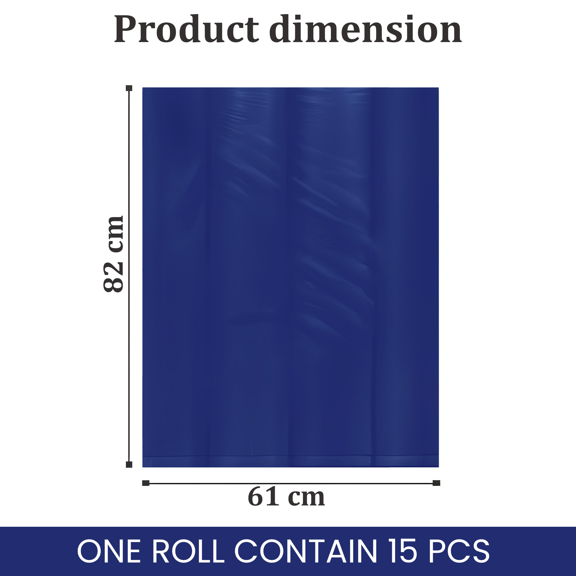 Kuber Industries 24x32 Inches Premium Garbage Bags for Dustbin  Dustbin BagTrash Bag For Dry  Wet waste  Odour Free Blue Dustbin Bag for Home Office Hotels Hospitals