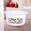 25 Ltr Bath Tub Plastic For Home, Washroom &amp; Kitchen | Disney Check | Lightweight &amp; Multipurpose Washing Tub - Suitable For Laundry And Cleaning | White