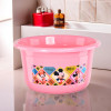 25 Ltr Bath Tub Plastic For Home, Washroom &amp; Kitchen | Disney Check | Lightweight &amp; Multipurpose Washing Tub - Suitable For Laundry And Cleaning | Pink