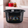 25 Ltr Bath Tub Plastic For Home, Washroom & Kitchen | Disney Print | Lightweight & Multipurpose Washing Tub - Suitable For Laundry And Cleaning | Black
