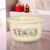 25 Ltr Bath Tub Plastic For Home, Washroom &amp; Kitchen | Disney Print | Lightweight &amp; Multipurpose Washing Tub - Suitable For Laundry And Cleaning | Cream