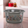 25 Ltr Bath Tub Plastic For Home, Washroom &amp; Kitchen | Disney Print | Lightweight &amp; Multipurpose Washing Tub - Suitable For Laundry And Cleaning | Grey