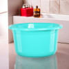 25 Ltr Bath Tub Plastic For Home, Washroom &amp; Kitchen | Lightweight &amp; Multipurpose Washing Tub - Suitable For Laundry And Cleaning | Green