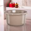 25 Ltr Bath Tub Plastic For Home, Washroom &amp; Kitchen | Lightweight &amp; Multipurpose Washing Tub - Suitable For Laundry And Cleaning | Brown