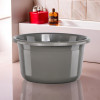 25 Ltr Bath Tub Plastic For Home, Washroom &amp; Kitchen | Lightweight &amp; Multipurpose Washing Tub - Suitable For Laundry And Cleaning | Grey