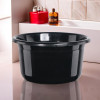 25 Ltr Bath Tub Plastic For Home, Washroom &amp; Kitchen | Lightweight &amp; Multipurpose Washing Tub - Suitable For Laundry And Cleaning | Black