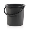 25 Ltr Plastic Bucket for Bathroom | Sturdy and Easy Grip Handle | Big Bucket for Bathing | Water Storage Bucket for Home | Bathroom Bucket for Shower | Magnite 25 | Grey