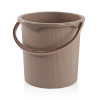 25 Ltr Plastic Bucket for Bathroom | Sturdy and Easy Grip Handle | Big Bucket for Bathing | Water Storage Bucket for Home | Bathroom Bucket for Shower | Magnite 25 | Beige