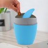 2.5 Ltr Plastic Mini Dustbin for Study Table/Bedroom/Bathroom with Swing Lid | Portable Small Dustbin for Kitchen Sink | Table Top Office Desk Trash Can Waste Bin | Blue