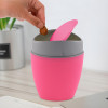 2.5 Ltr Plastic Mini Dustbin for Study Table/Bedroom/Bathroom with Swing Lid | Portable Small Dustbin for Kitchen Sink | Table Top Office Desk Trash Can Waste Bin | Pink