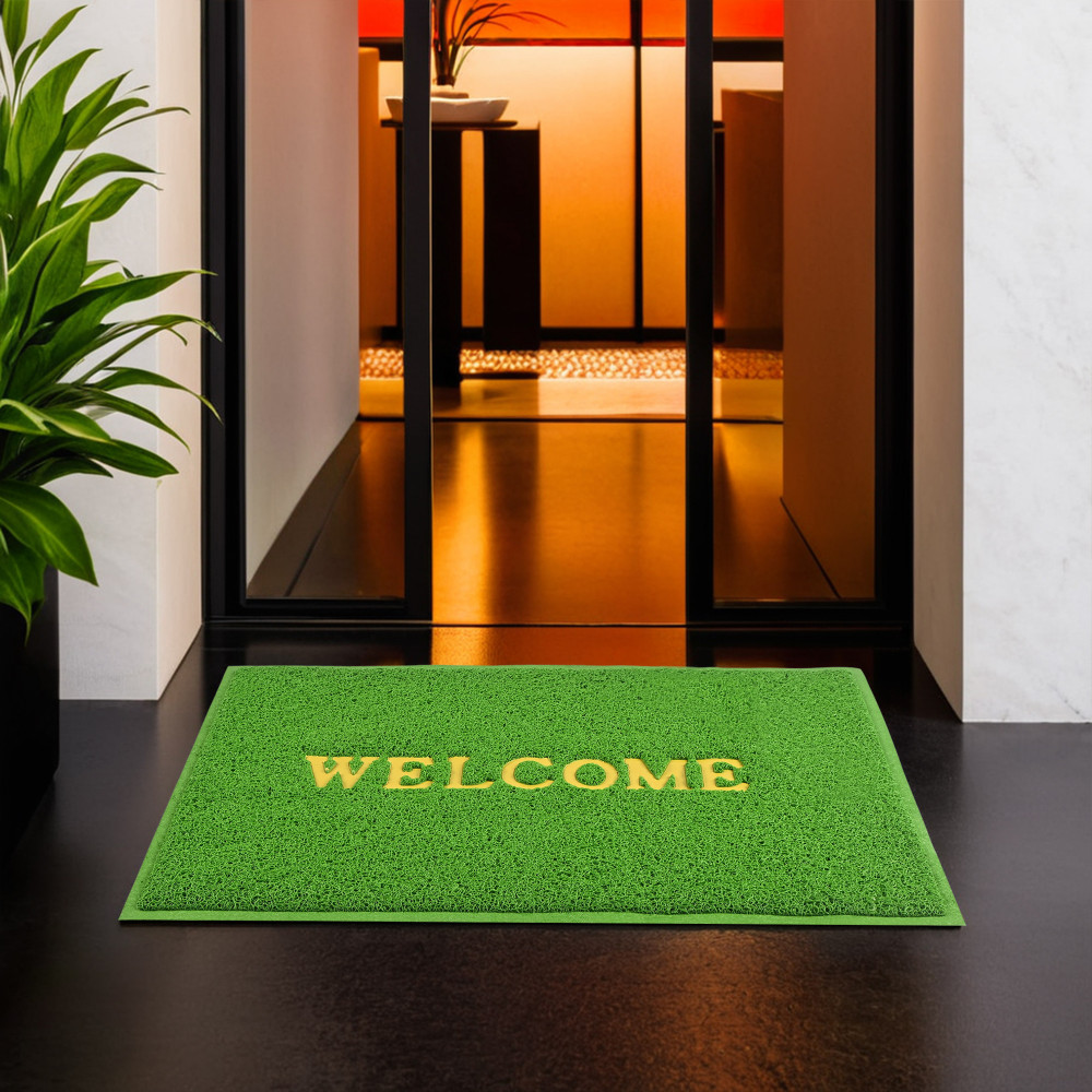 Image of 2x3 ft Rubber Doormats for Main Door Entrance & Balcony | Large Size Weather-Resistant Floor Mats for Home & Hotels | Ideal for Indoor & Outdoor Use | Green