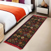 2x6 Feet Shaneel Bed Side Runner For Kitchen | Easy To Clean & Multipurpose Runner For Home, Bedroom & Living Room | Rangoli Print - Red