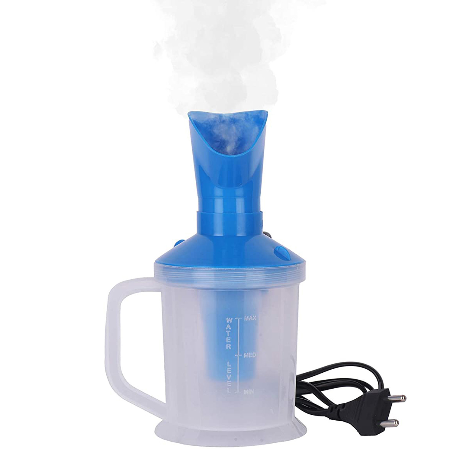 Kuber Industries 3 in 1 Plastic Steam Vaporizer For Cold and Cough (Blue)