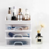 Kuber Industries 3 Layer Cabinet Drawer Box|Desktop Storage Box|Multi Drawer Storage Organizer| White