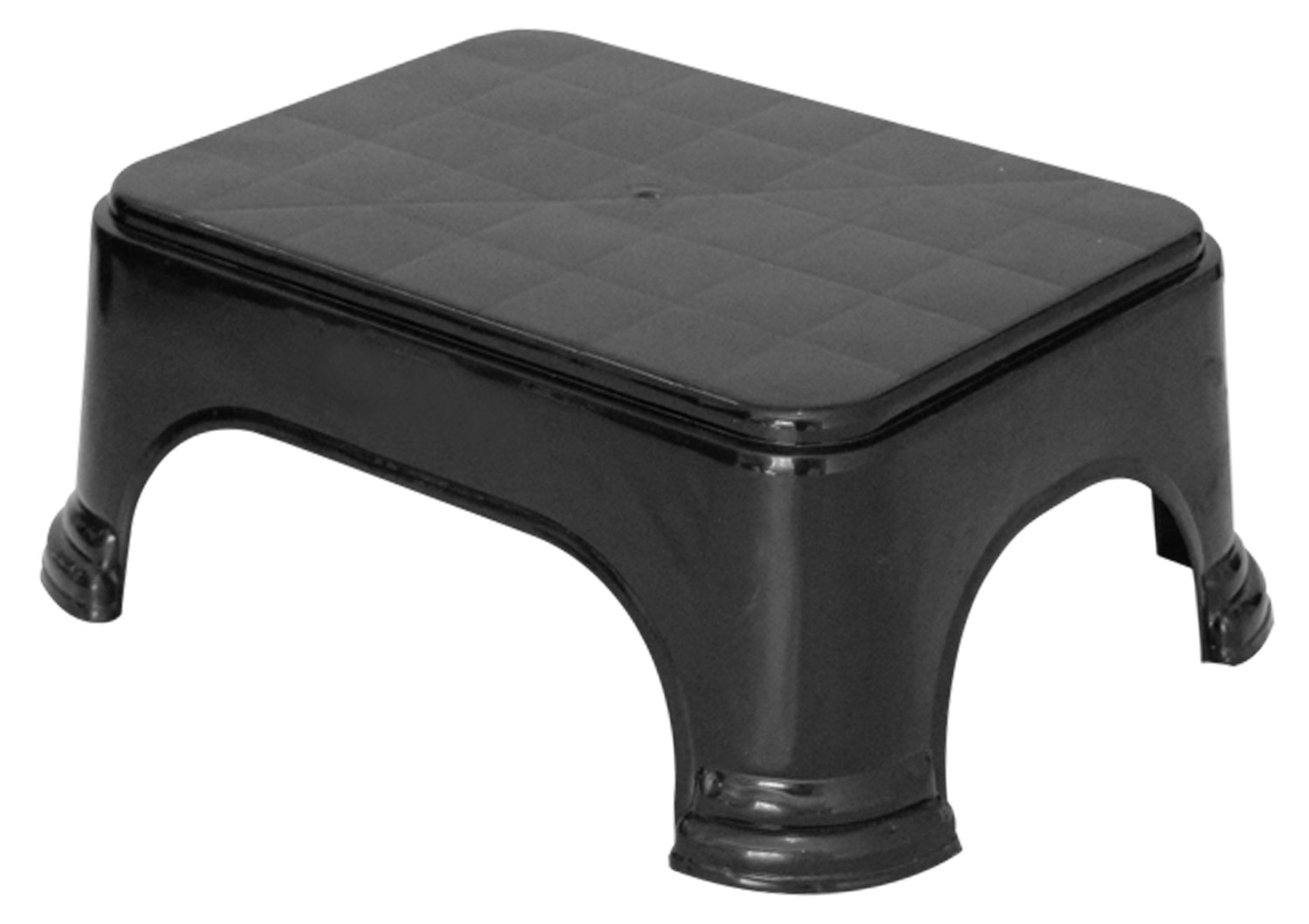 Kuber Industries 3 Pieces Unbreakable Virgin Plastic Multipurpose Tub, Dustbin & Stool Set (Black)