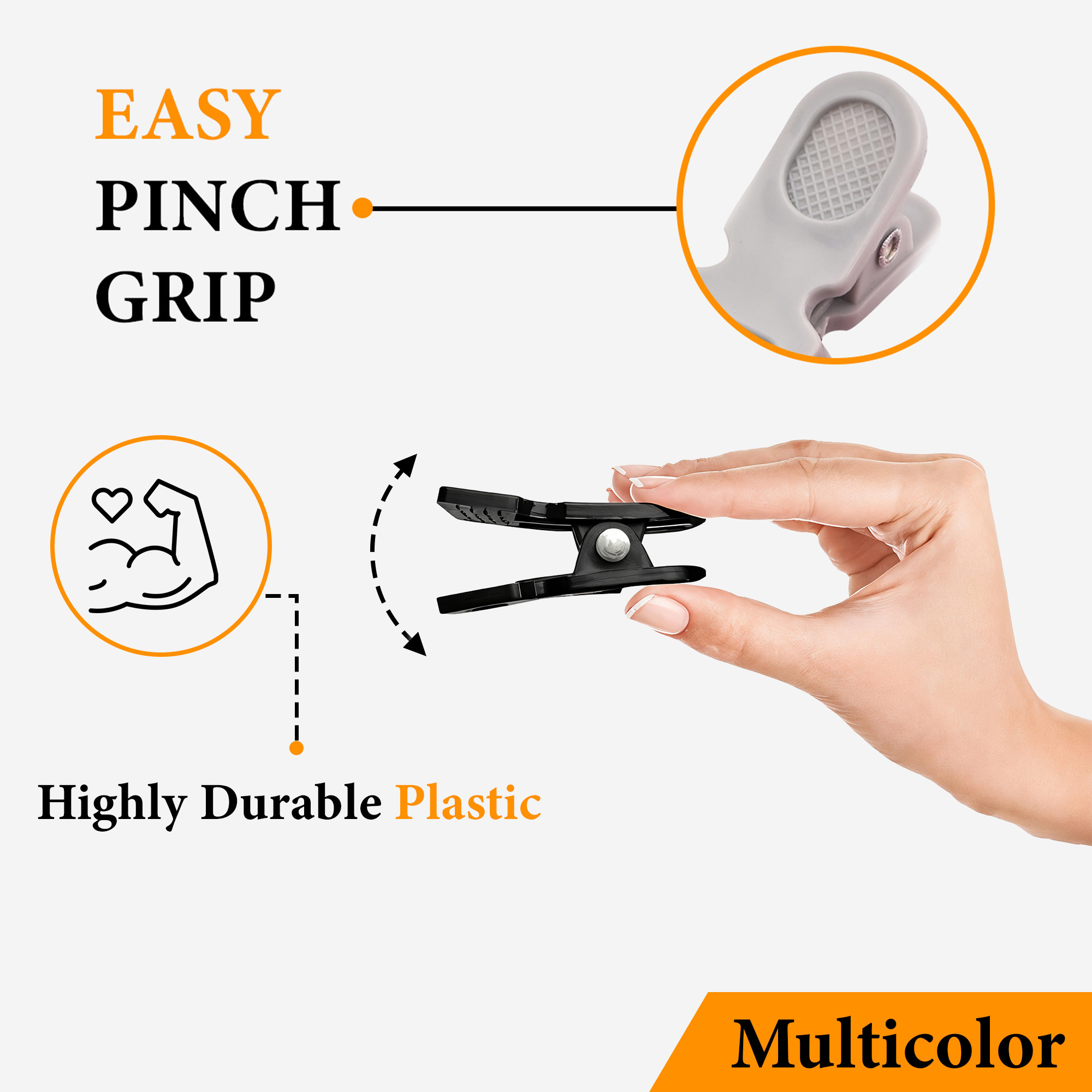 Kuber Industries 3 Set Multicolor Cloth Clips for Drying Clothes Plastic  Cloth Pegs Set for Balcony  Outdoor  Clothes ClipsPins for Drying  Ideal for Hangers Rods Ropes Towels