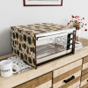 30 Ltr Dustproof Full Microwave Cover | Otg Oven Accessories for Durable & Dustroof Kitchen Decor | Flowers Brown