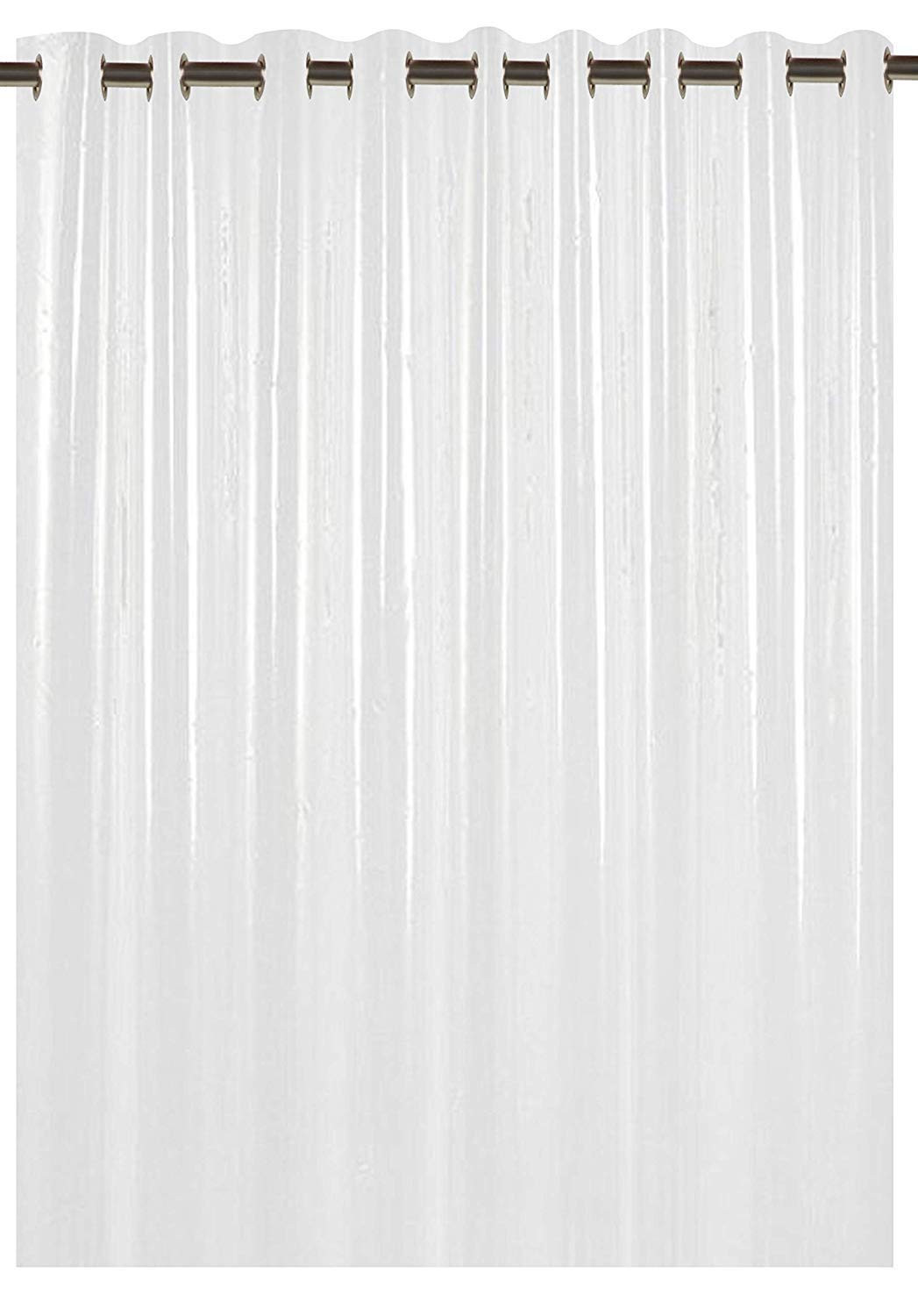 Kuber Industries .30MM Pack Of 1| Eyelet AC Curtain | PVC Door Window Curtain | Curtains for Door | Curtain for Bathroom | Waterproof Shower Curtain | 7 Feet| Transparent