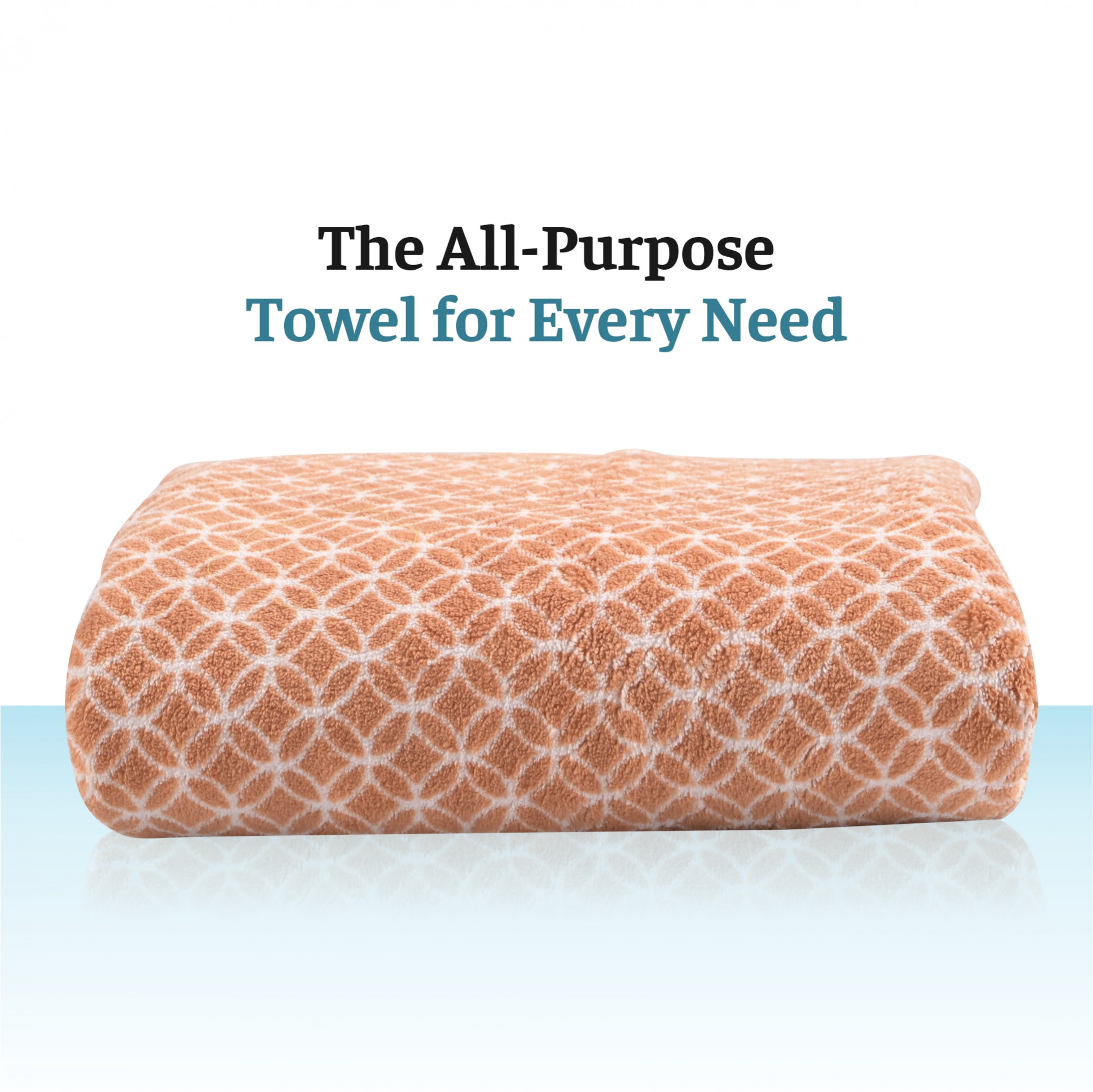 Kuber Industries 30x60 Inch Microfiber Towel for Bath Large Size  280 GSM Soft Towel for Women and Men  Quick Dry  Absorbent Shower Bathtowel for Swimming and Beach  Circle - Golden