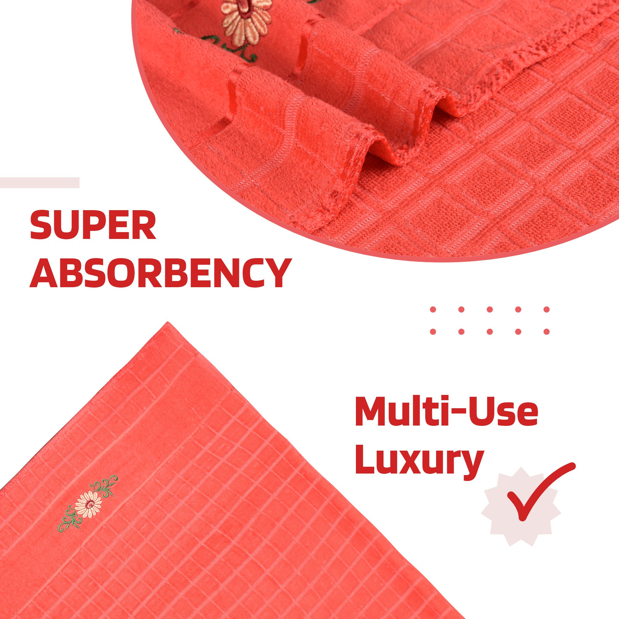 Kuber Industries 30x60 Inches Rectangle Super Absorbent Travel Gym  Bath Towel for Women  Soft  Comfortable Swimming  Bathing Towels for Men  Gold Flower - Orange