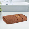 30x60 Inches, Rectangle Super Absorbent Travel, Gym &amp; Bath Towel for Women | Soft &amp; Comfortable Swimming &amp; Bathing Towels for Men | Gold Flower - Brown