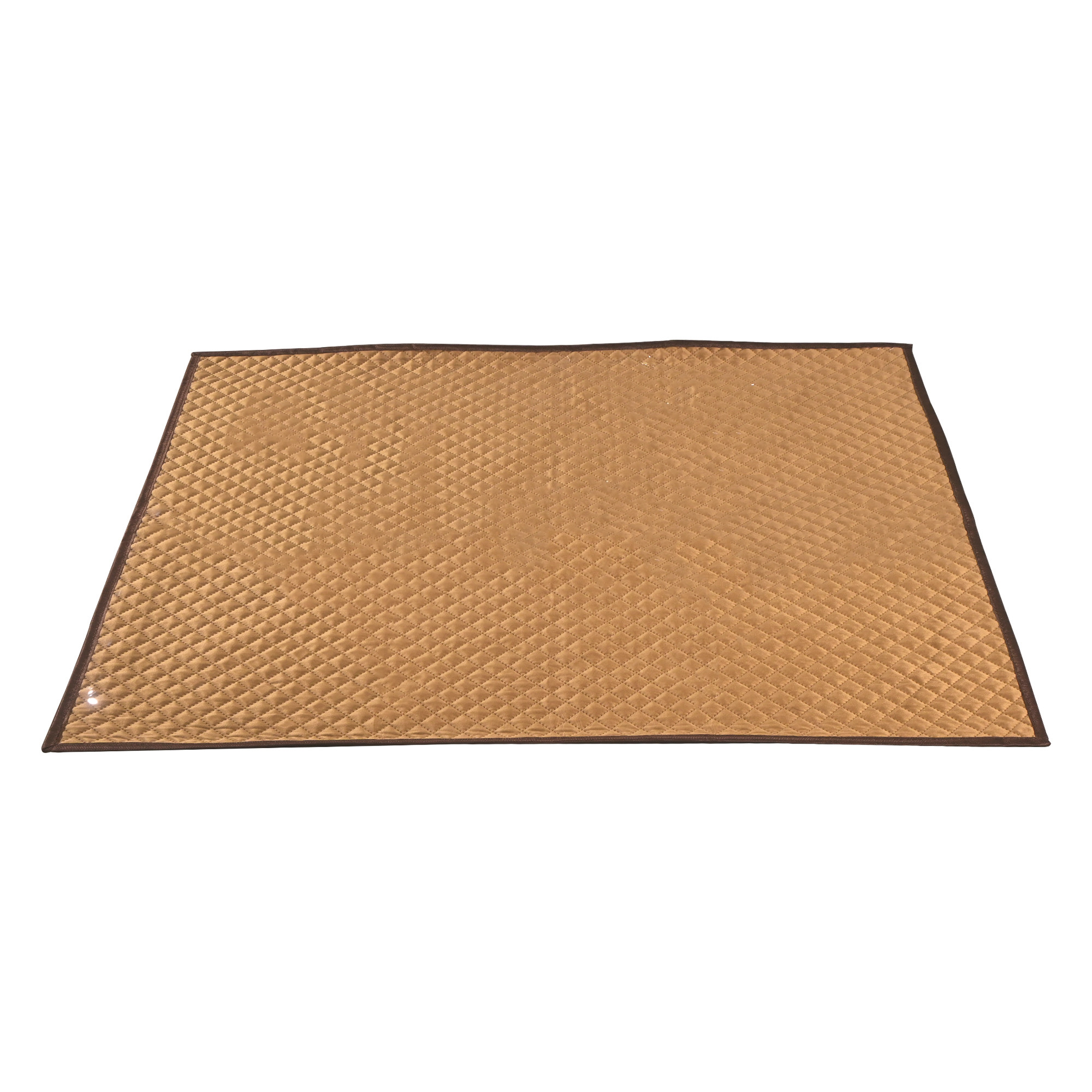 Kuber Industries 32x36 Inch Pvc Food Mat for Bed Protector  Laminated Bed Server Food Mats Waterproof for Dining  Protects from Spills and Stains  Quilted Ultra Sonic - Grey