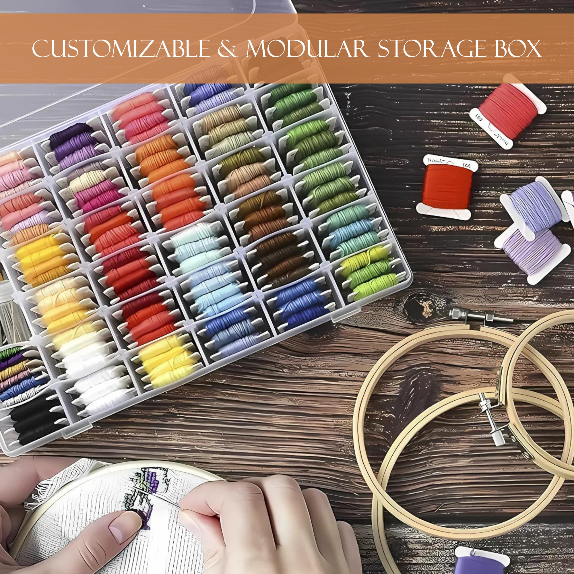 Kuber Industries 36-Compartments Earrings Organizer Box for Women  Modular Travel Grid Box For Makeup  Jewellery Storage - Transparent