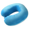 Kuber Industries 360° Memory Foam Neck Pillow for Travelling | Soft and Supportive Neck and Head Rest for Sleeping | Travel Pillow for Flights, Train and Long Trips | JR-1-BLU | Blue