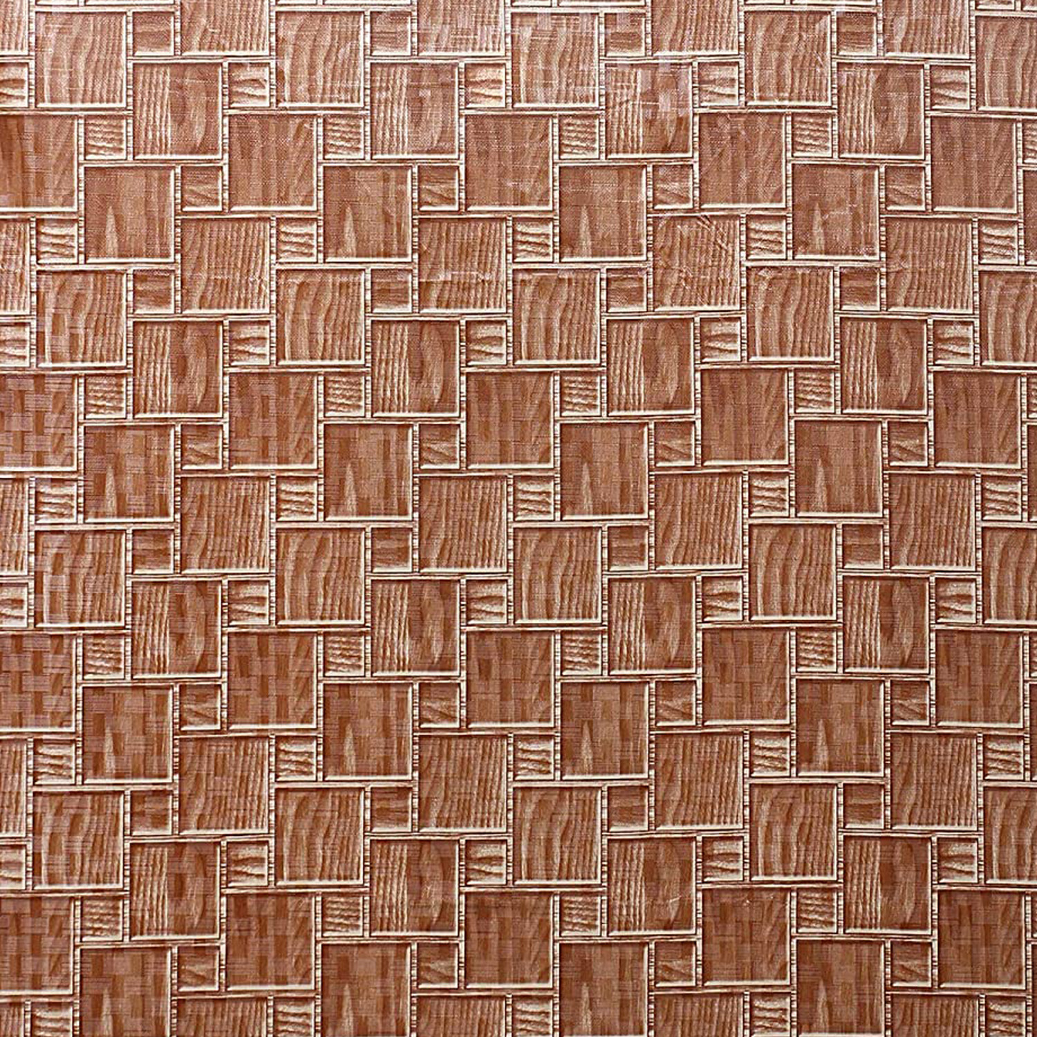 Kuber Industries 3D Checkered Design PVC Microwave Oven Full Closure Cover for 23 Litre (Light Brown)