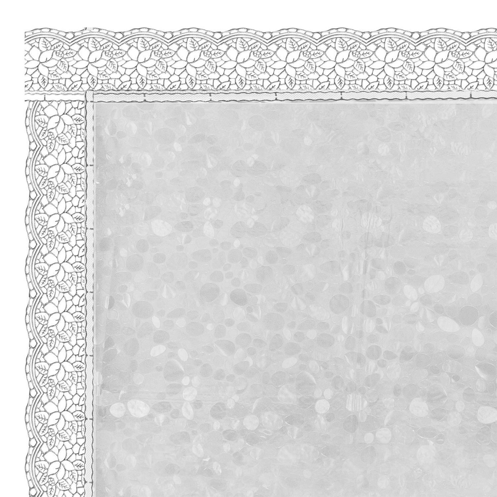 Kuber Industries 3D Design PVC 6 Seater Center Table Cover 60