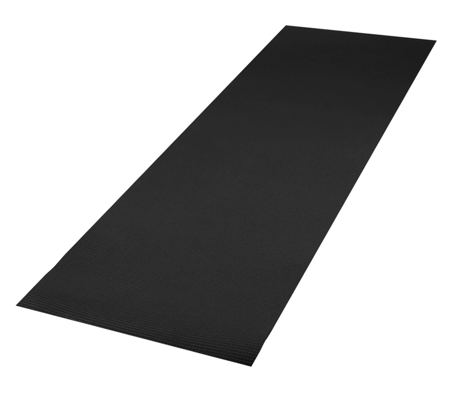 Kuber Industries 4 MM Extra Thick Yoga mat for Gym Workout and Flooring Exercise Long Size Yoga Mat for Men and Women, 6 x 2 Feet (Black)-33_S_KUBQMART11572