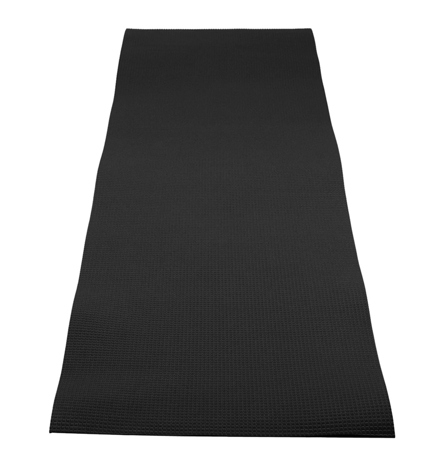 Kuber Industries 4 MM Extra Thick Yoga mat for Gym Workout and Flooring Exercise Long Size Yoga Mat for Men and Women, 6 x 2 Feet (Black)-33_S_KUBQMART11572