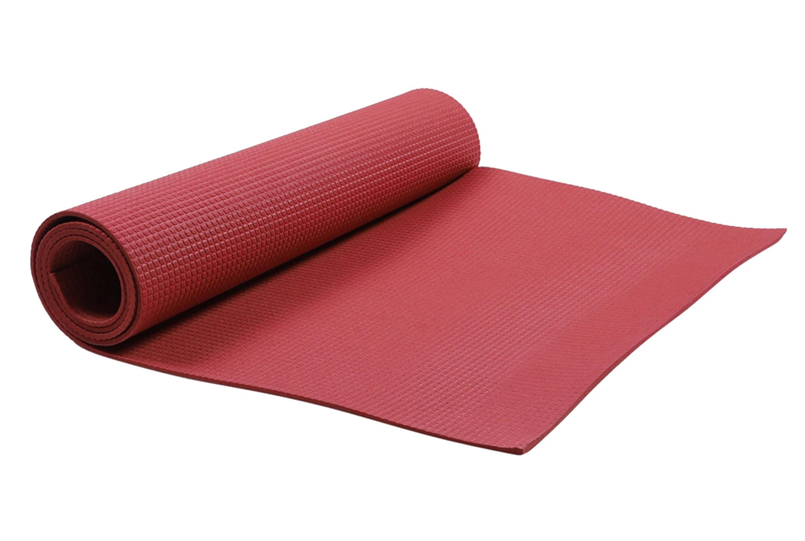 Kuber Industries 4 MM Extra Thick Yoga mat for Gym Workout and Flooring Exercise Long Size Yoga Mat for Men and Women, 6 x 2 Feet (Maroon)-33_S_KUBQMART11574